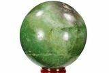 Polished Green Fluorite Sphere - Madagascar #106297-1